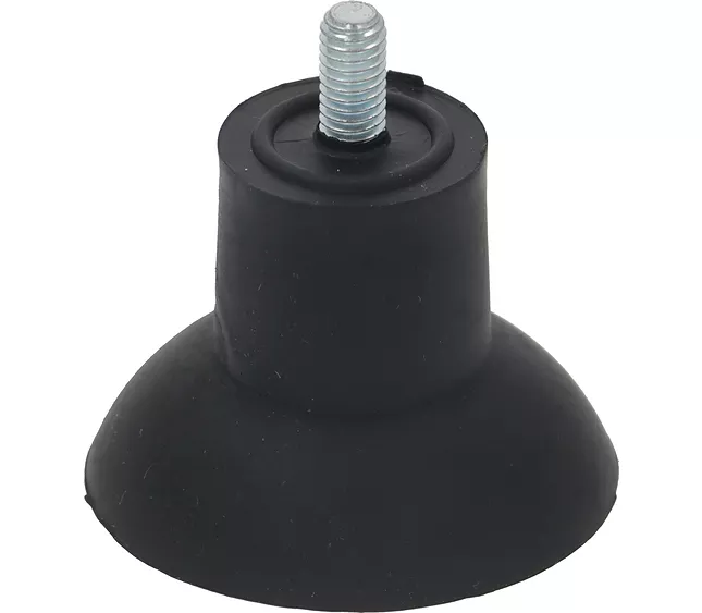 Pata de goma Ø47 mm con rosca M6x12 mm para cortadora de fiambres, pack de 4 unidades
