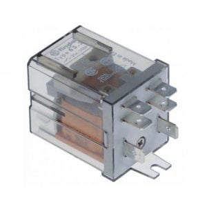 Relé Finder 16A 62.82.8.230.0300 relé bipolar de potencia 16 amperios a 230V con conexión Faston para electrodomésticos y equipos industriales