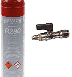 Gas refrigerante R290 + valvula de servicio
