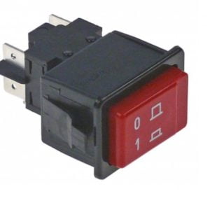 Interruptor Rojo 34x23mm Sistema Project