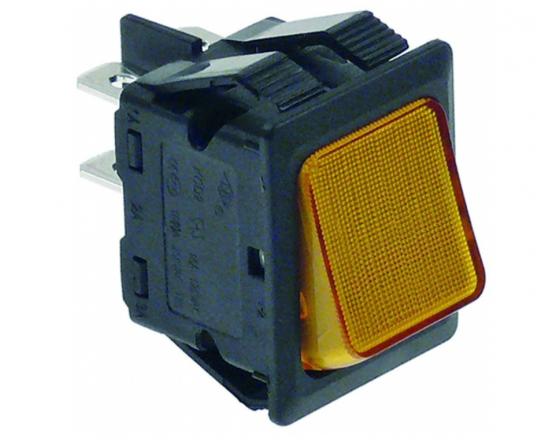 Pulsador Ámbar 30x22mm 230V FI/LVC/LVR