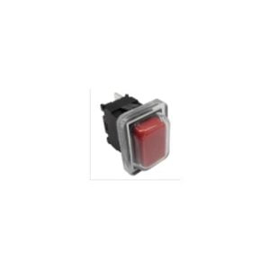 Pulsador Rojo Unipolar 20x13mm 230V 16A