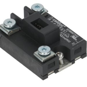 Relé estático CELDUC 24V DC 400V 2 fases 65A con conexión atornillada, compatible con FAGOR, FRIMA, METOS, semiconductor de potencia industrial.