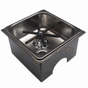 Cubeta Inox Con Lavavasos 185x170x110mm