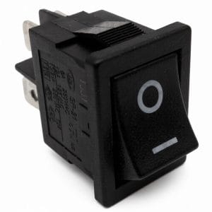 Interruptor Negro 13x19mm 6A 230V