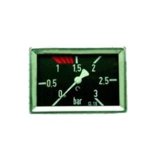 Manómetro 3kg 79x56mm conexión 1/4" para cafeteras Gaggia Milano y Visacrem
