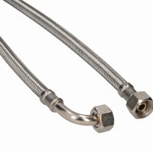 Manguera Flexible Inox 1.5m Codo 3/8x3/8 H-H