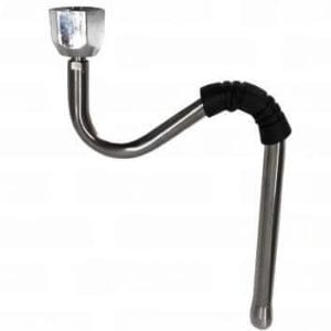 Tubo Salida Vapor Completo Inox 3/8" 280mm