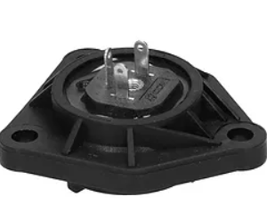 Tapa Volutron 3 Conexiones Negro Plastico