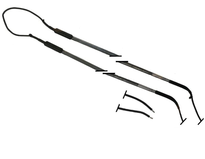 Resistencia blindada doble 400W 230V 750mm para evaporador de frío comercial e industrial