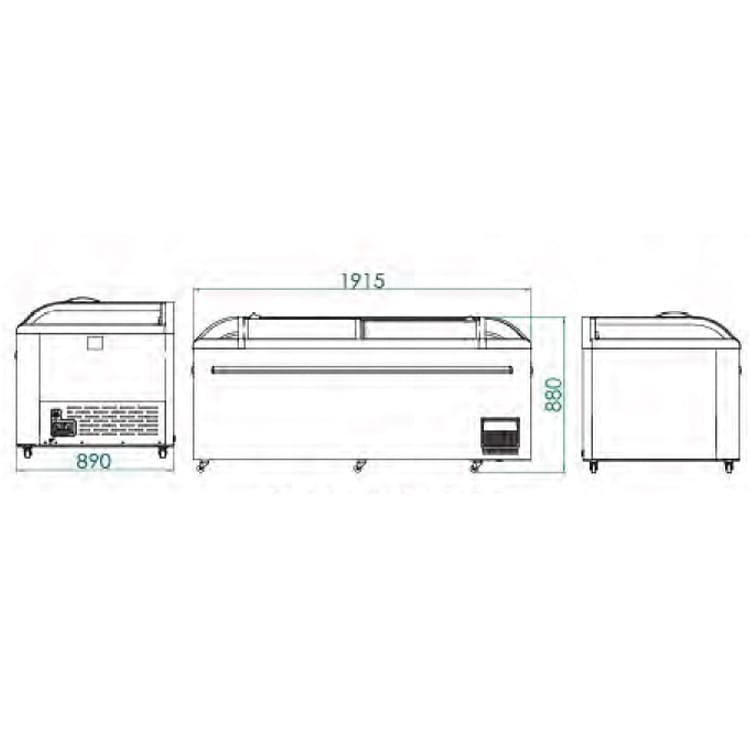 Islas de congelación Edenox- IC-199 C
