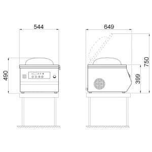 Envasadoras de sobremesa por sensor - SLINE-20 L 2A PLUS