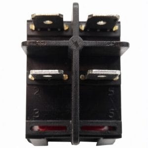 Interruptor Bipolar Rojo 230V 30×22 mm