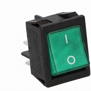 Interruptor Verde 30×22 mm 230V Bipolar