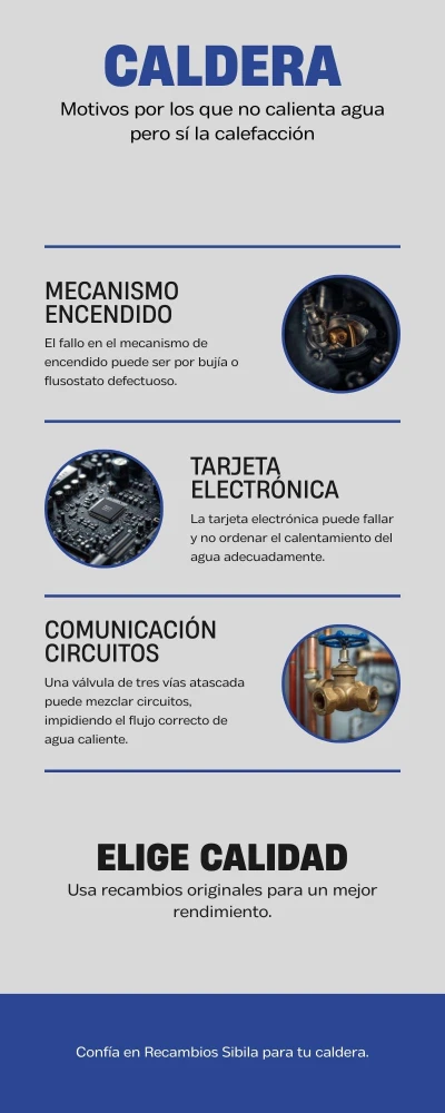 Infografía Caldera no calienta