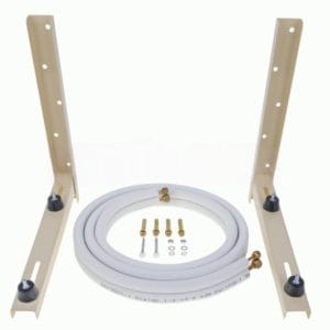 Kit Aire Acondicionado 1/4 + 3/8 3 Metros con Soporte y Accesorios