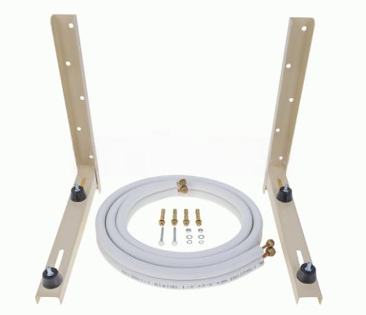 Kit Aire Acondicionado 1/4 + 3/8 3 Metros con Soporte y Accesorios